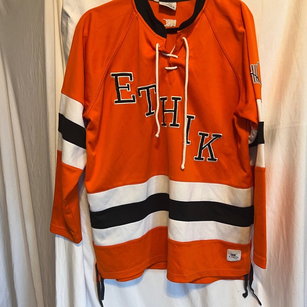 Ethik Clothing Co. Orange Hockey Jersey – Streetwear Essential​
